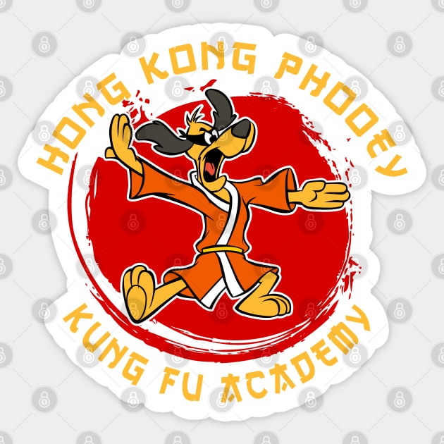 Hong Kong Phooey Kung Fu Academy Sticker by Alema Art